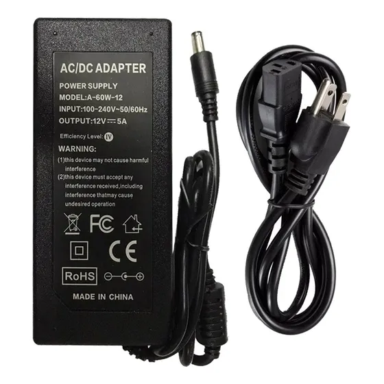 Transformador 12v 5amp Camaras Cctv Generico Nuevo Tienda