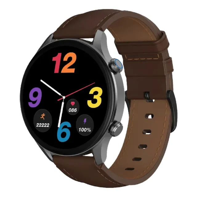 Reloj Inteligente Compatiblecon Xiaomiredmi Note,xiaomi Poco Azul Lisa Piel Café