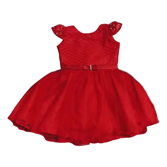 Vestidos Elegantes Niñas Color Rojo