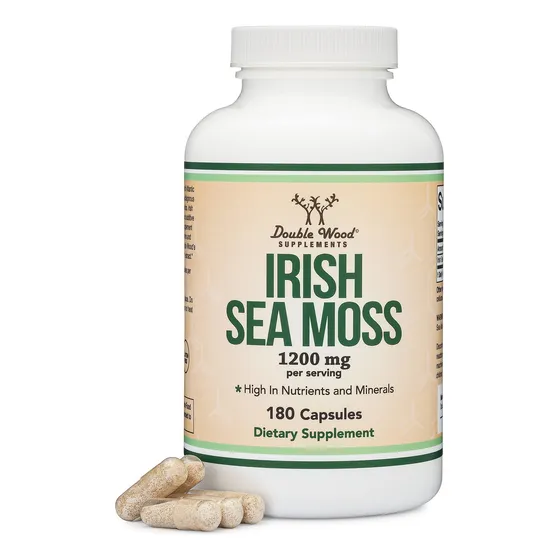 Suplemento Double Wood Irish Sea Moss En Cápsulas 180 X 1200