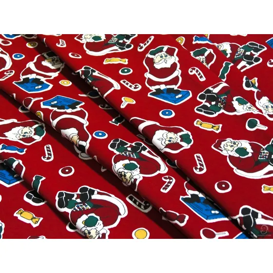 Tela Estampada Navidad 65% Poliéster 35 Algodón, Ancho 1,50