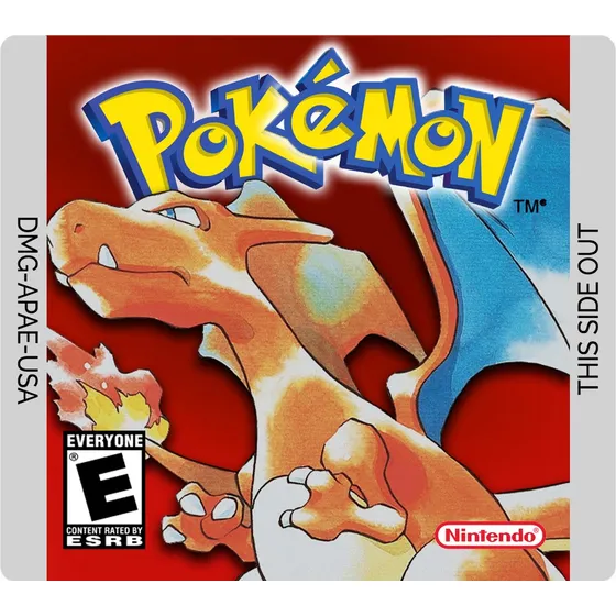 1x Label Game Boy Color Pokémon Red, Blue, Yellow, Etc