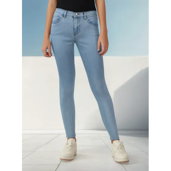 Jean Vaquero Azul Jaspeado Talle 40 Sin Licra Hermoso