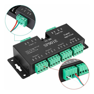 Sp901e Amplificador De Señal Led Pixel Ws2812b Ws2811 5-24v Sp901e Amplificador De Señal Led Pixel Ws2812b Ws2811 5-24v