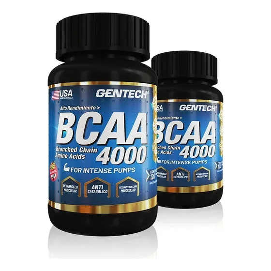 Bcaa 4000 240 Comp Gentech Con Vitaminas Y Sin Tacc