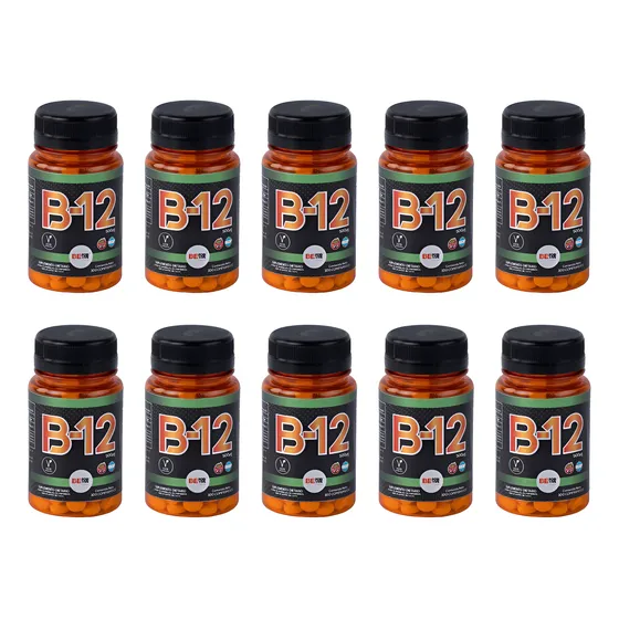 Combo 10 Vitamina B12 Be Positive 100 Comprimidos Apto Vegan