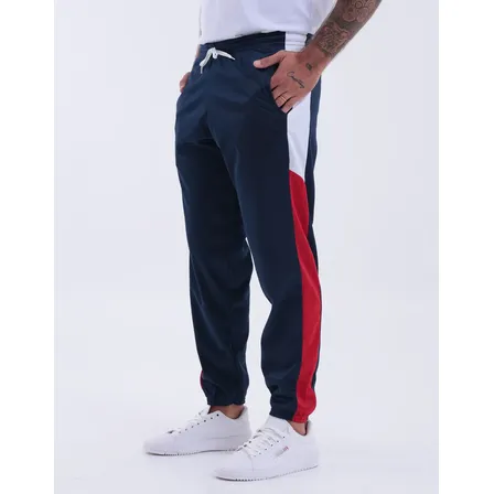 Calça Moletom Masculina Academia Corrida Slim Chimpa Esporte Azul-marinho Gg