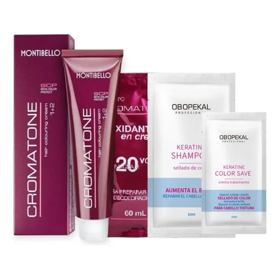 Tintura Cromatone Montibello 60ml 7.77 Rubio Rojizo Intenso