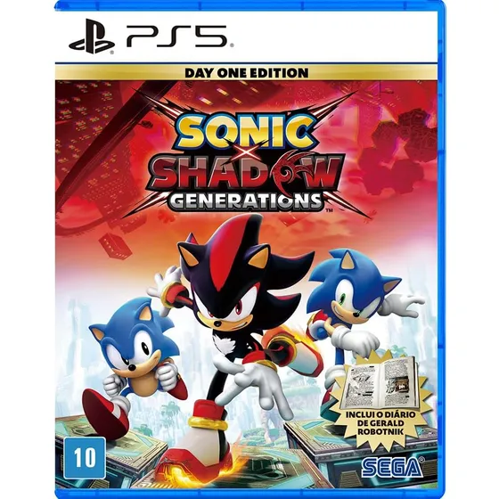 Jogo Sonic X Shadow Generations Ps5 Midia Fisica Day One