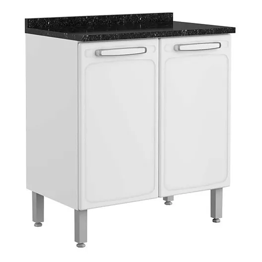 Mueble Inferior 80 Cm 2 Puertas Con Mesón
