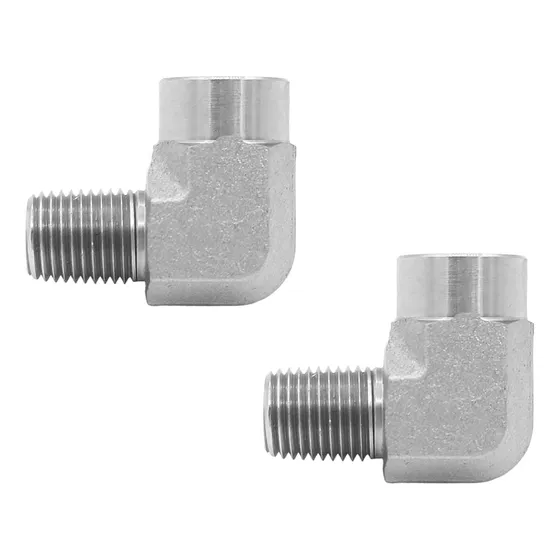 Adaptador Manguera Hidraulica Macho Nptf Hembra Codo Calle