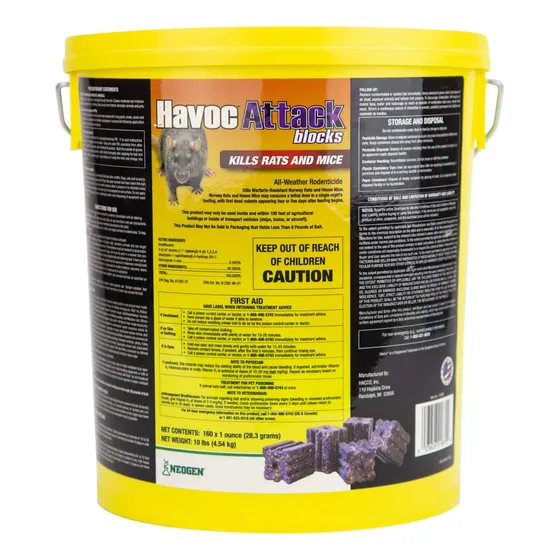 Bloques De Ataque De Estragos De Rodenticidas, 10 Lbs, Morad