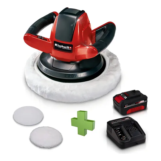 Pulidora Orbital Auto Inalambrica Einhell Kit Bateria 4 Amp Color Rojo