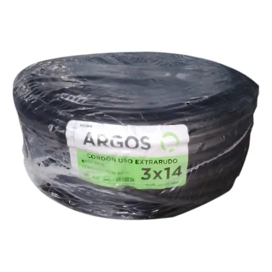 Argos Cable Uso Rudo 3x14 Awg 100m