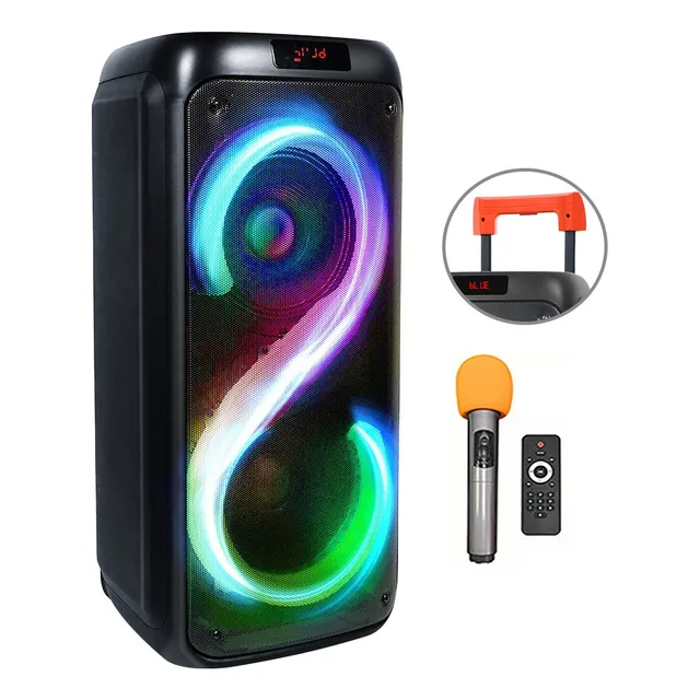 Grande Bocina Recargable Bluetooth Activo Portatil Microfono