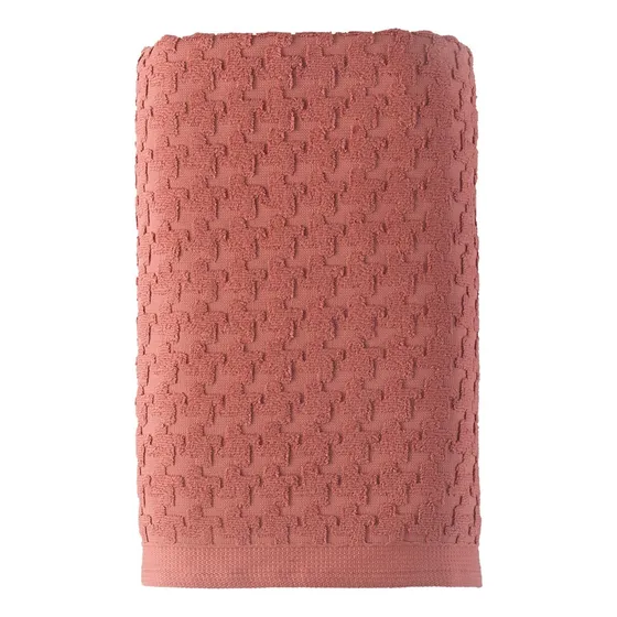 Toalha De Banho Teka Solare 100% Algodão Cor Rosé Liso