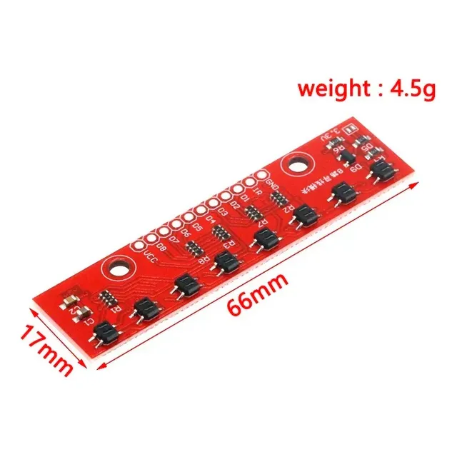 Sensor De Linea Robot Infrarrojo Qtr-8a De 8 Líneas Qtr 8a