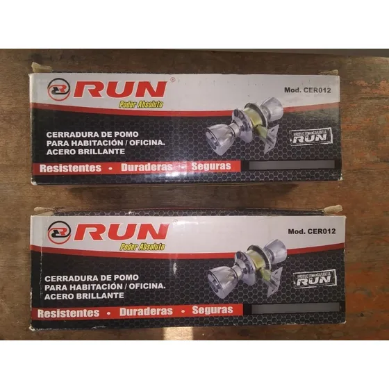 Cerradura Pomo Para Hab/ofic Marca Run- Modelo Cer012 Nuevas