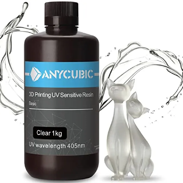 Resina Uv Para Impresora 3d Anycubic 1 Litro Transparente