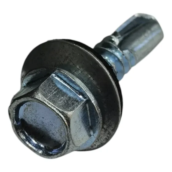 300 Pza Pija Hexagonal 1/4 X 1 Pulg Punta Broca Con Arandela