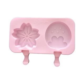 Molde De Silicón Para Paletas De Hielo Flores Con 20 Palitos Molde De Silicón Para Paletas De Hielo Flores Con 20 Palitos