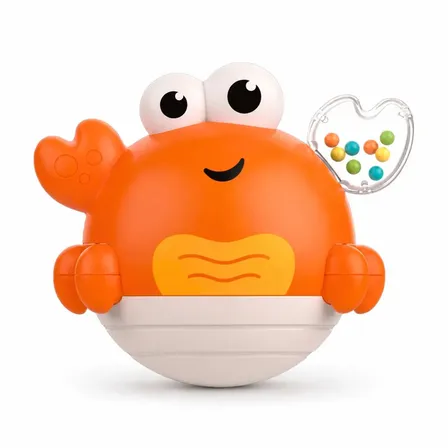 Brinquedo Interativo Bebê Chocalho Sensorial Educativo João Bobo Roly Poly Maxi Baby - Laranja