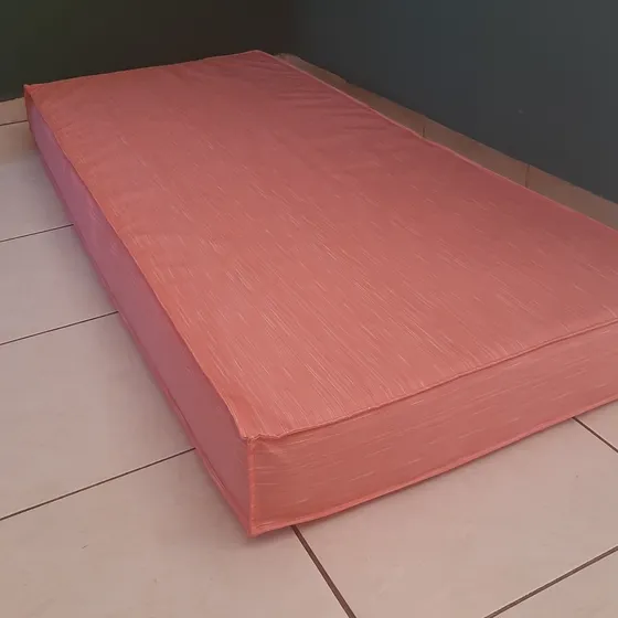 Capa Com Zíper Para Colchão Alto Solteiro - Gorgurão / Suede