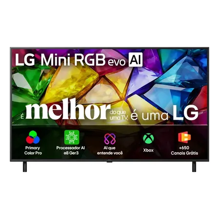 Smart TV 4K 75" LG Mini RGB evo AI MRGB85 2026