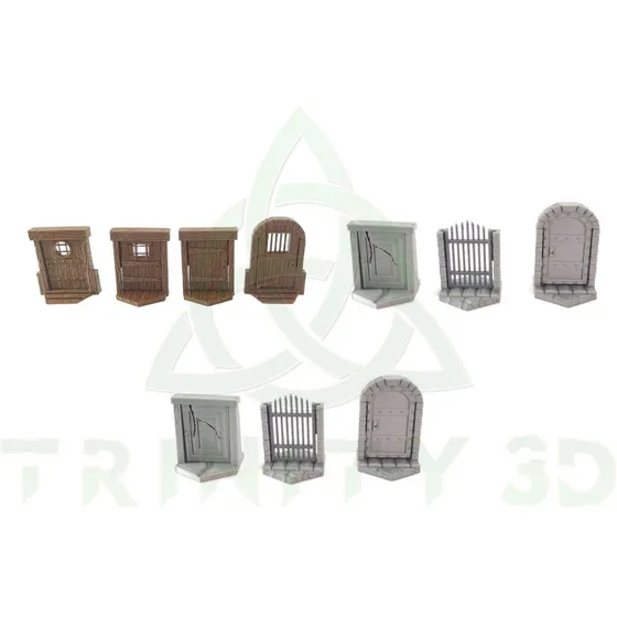 Gloomhaven Kit Com 10 Portas 3d Rpg Cenário Board Games