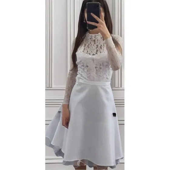 Vestido De Novia Civil Jessi Alta Costura 