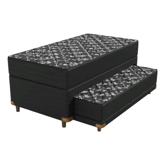Sommier Duo Con Carro Cama Super Pluss Colchones Incluidos