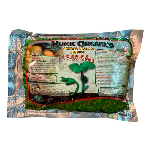 Fertilizante Humic Organic 17-00-ca30 (20 Unidades)