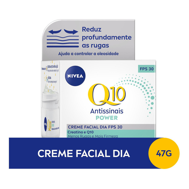 Nivea Creme Facial Antissinais Q10 Power Dia Pele Mista A Oleosa Fps 30 50g Nivea Creme Facial Antissinais Q10 Power Dia Pele Mista A Oleosa Fps 30 50g