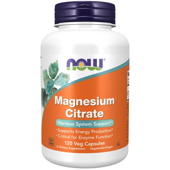 Suplemento en cápsula NOW Magnesio de 120 un