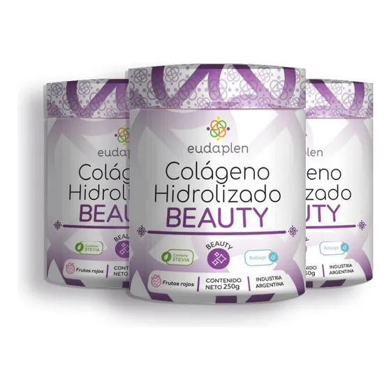 Tratamiento Prolongado De Colágeno Beauty - Eudaplen Sabor Frutos rojos