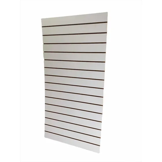 Tabla Ranurada Mdf Panel Exhibidor + 30 Ganchos.