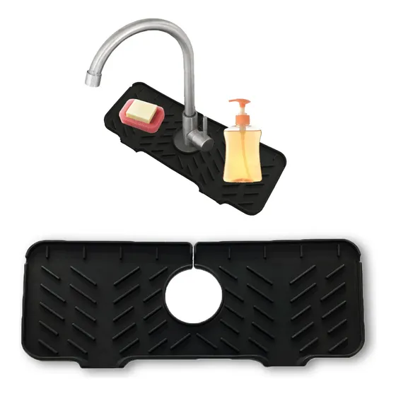 Bandeja Silicona Para Grifo Goteo Alfombrilla Fregadero Baño