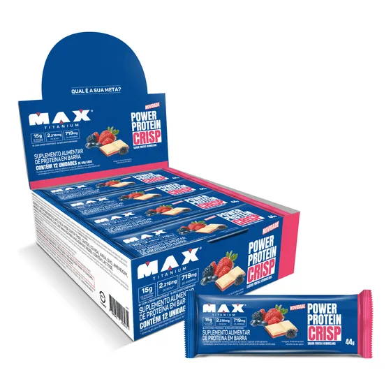 Power Protein Crisp C/12 De 44g Cada - Max Titanium