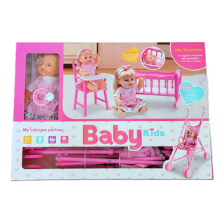 La Muñeca Sury 3 En 1 Carriola Muñeca Cama Sonido 12pz H G Q La Muñeca Sury 3 En 1 Carriola Muñeca Cama Sonido 12pz H G Q