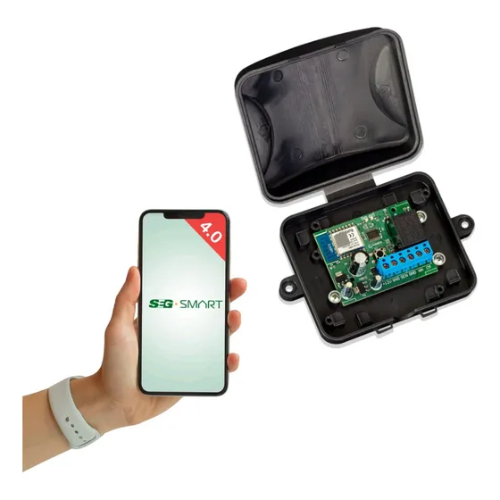 Módulo Wifi 1 Canal Para Abrir Motor Portão Pelo Celular App