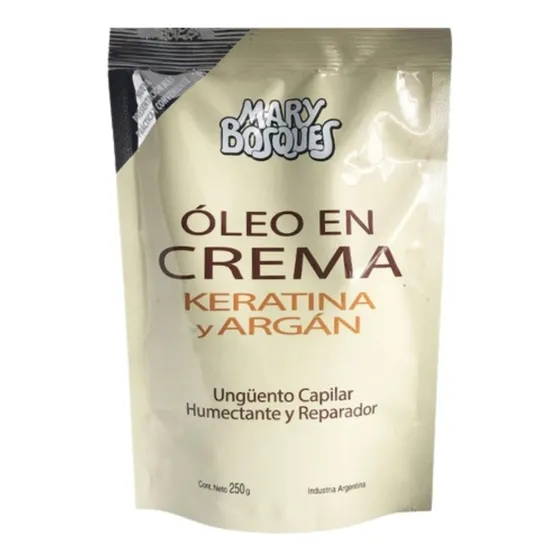 Mary Bosques Oleo En Crema Keratina Y Argan Doypack X 250g