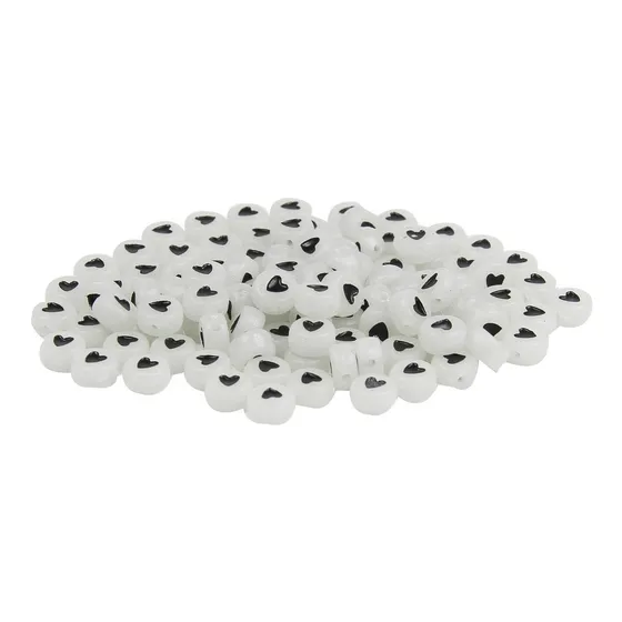 Letras Acrílico Bisutería Abecedario Para Pulsera 110 Pcs.