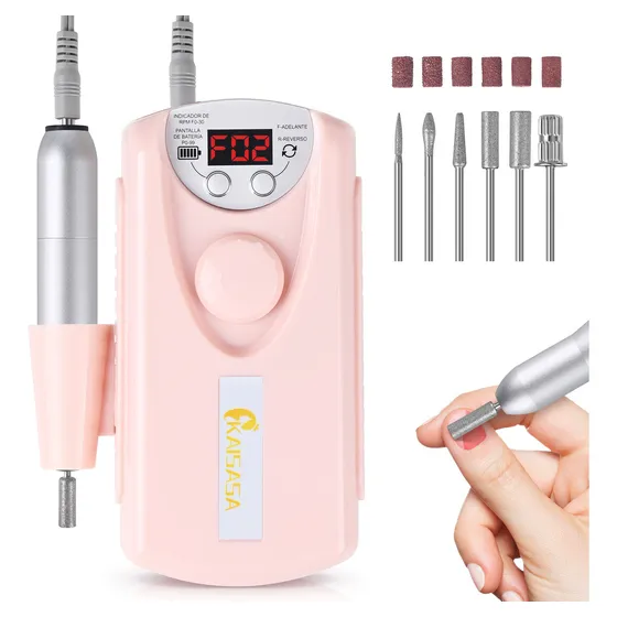 Kaisasa Esmeril Para Uñas Profesional Drill Pulidor Kit