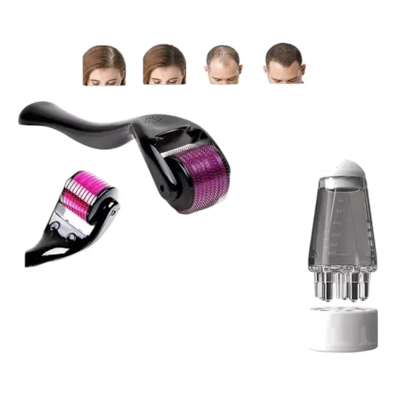 Renueva Tu Cabello Dermaroller + Masajeador Anti Caída