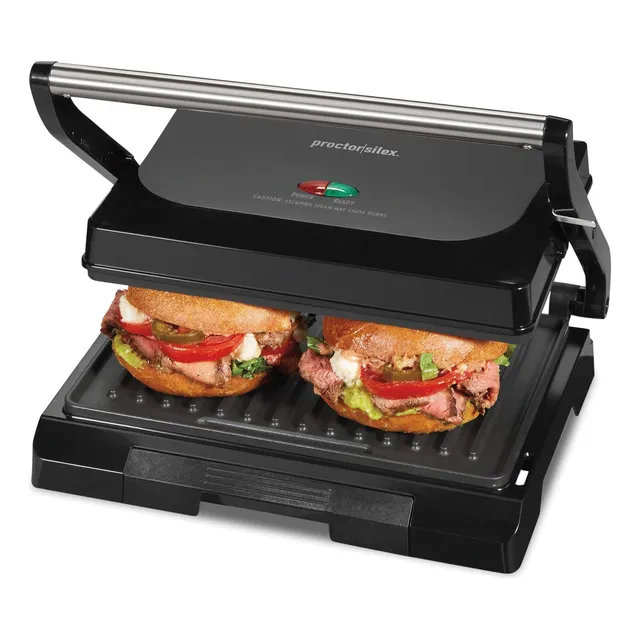 Prensa Y Parrilla Eléctrica Para Preparar Paninis