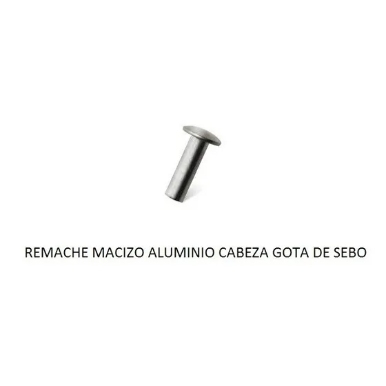 Remache Solido Macizo 3/16 X 1/2 Aluminio