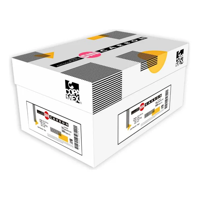 2pza Papel Autocopia Colores S/carbon Cfb Oficio 75 G. Recep
