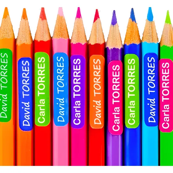 Stickers Adhesivas Personalizadas Marcar Útiles Colegio Niño