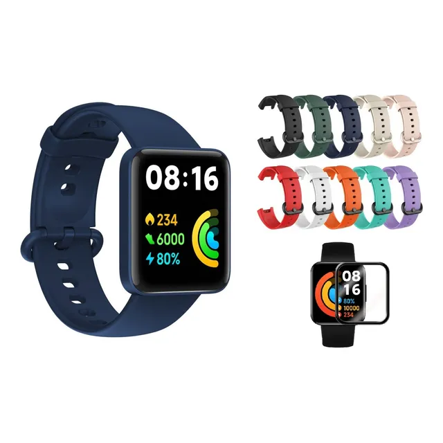 Smartwatch Mi Watch 2 Lite Blue  - Correa Gratis Y Protector