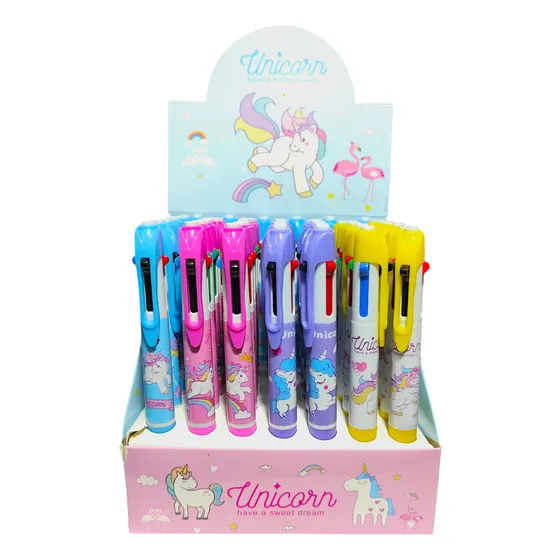 Pack X 12 Bolígrafo Lapicera 4 Colores En 1